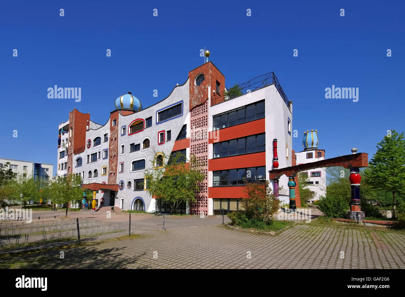 Wittenberg palestra - Wittenberg, il Luther-Melanchthon-palestra di arte moderna Foto Stock