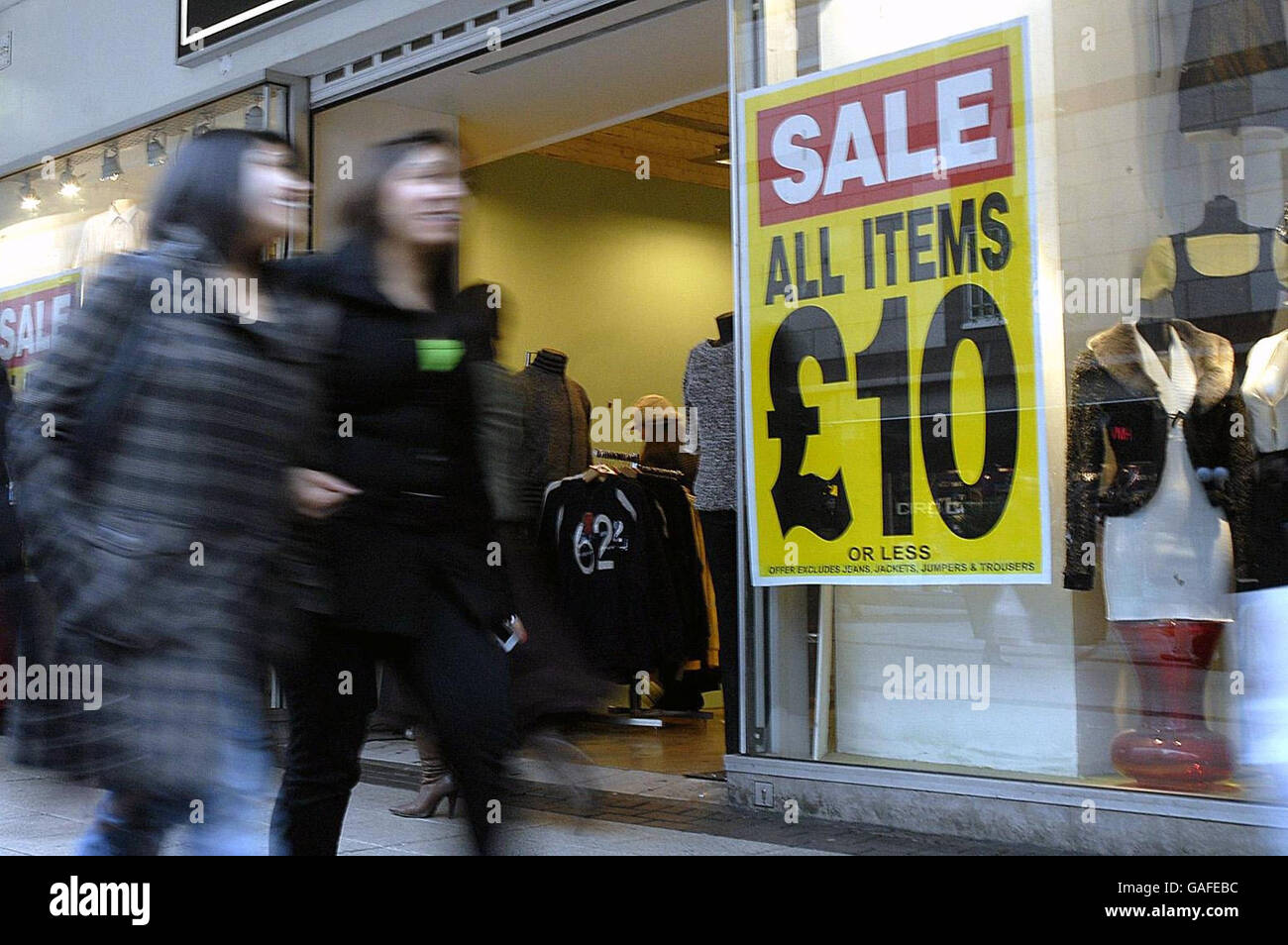 Vendita prenatalizio Foto Stock