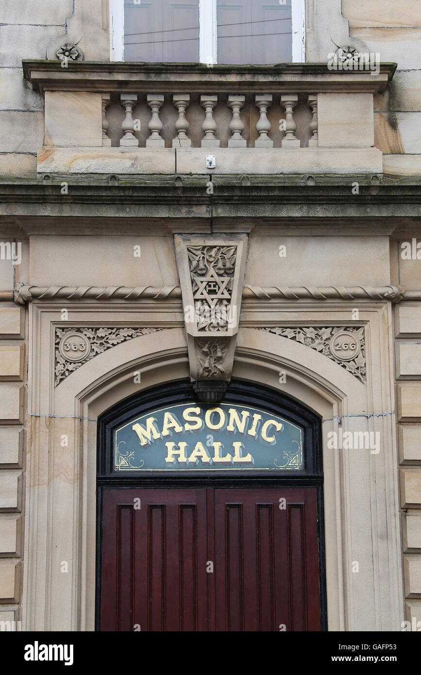 Todmorden Masonic Hall Foto Stock