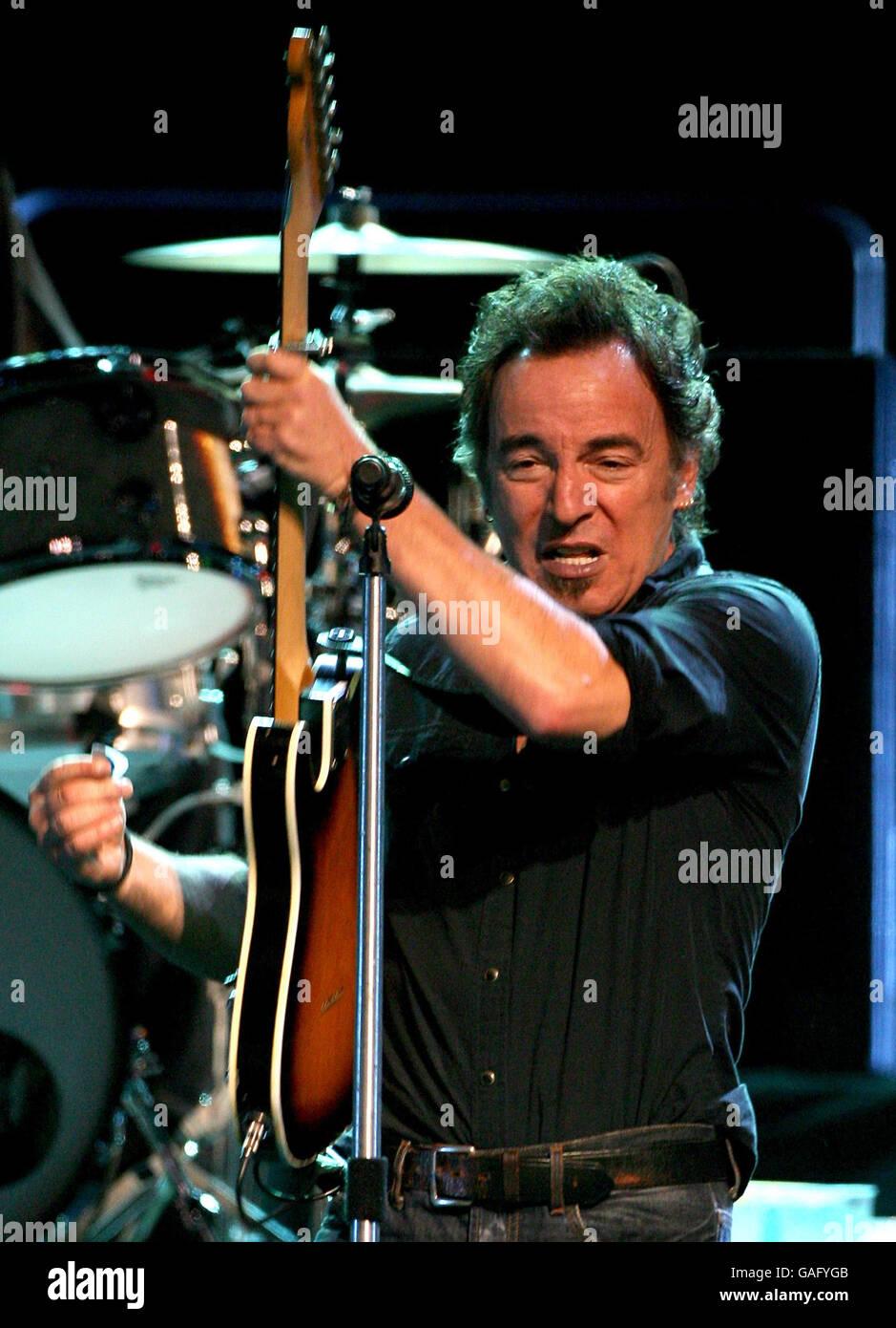Bruce Springsteen in concerto alla O2 Arena nel sud di Londra. Foto Stock