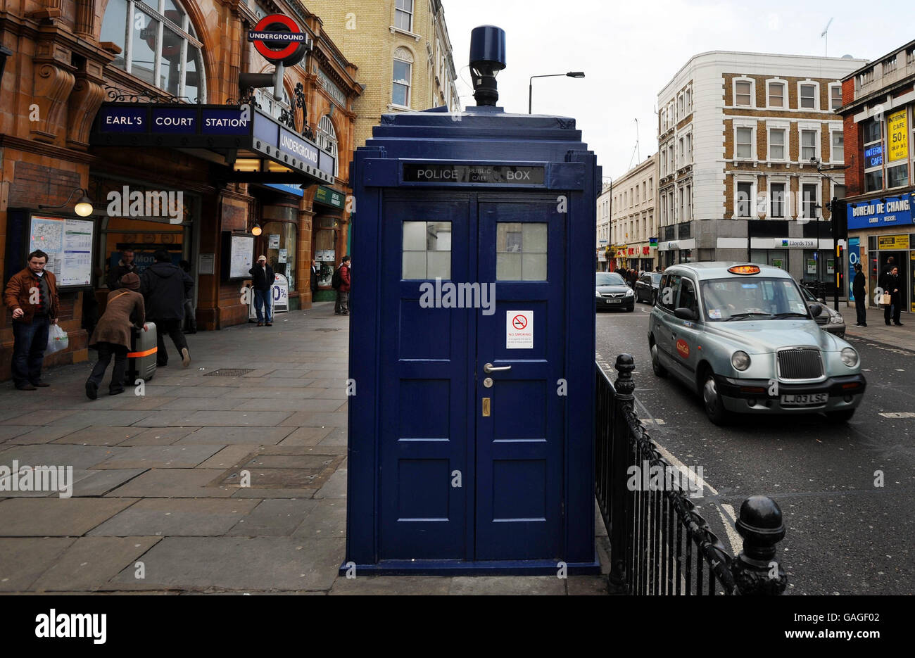 "Tardis' style casella telefono Foto Stock