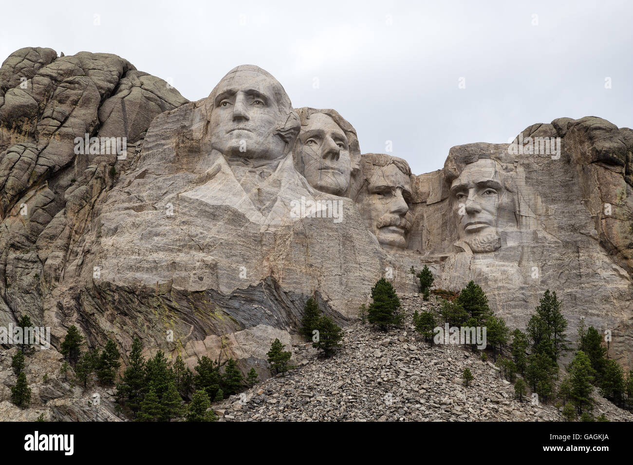 Il monte Rushmore, Dakota del Sud Foto Stock