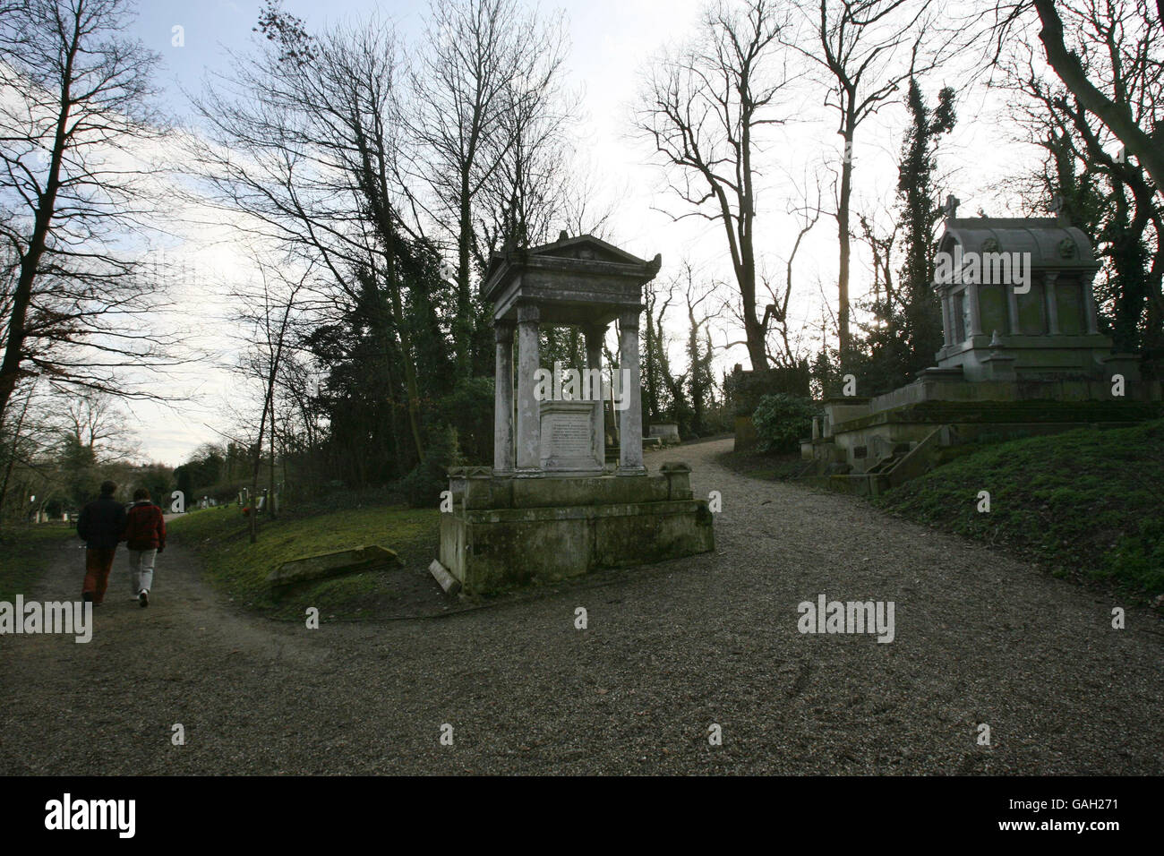 Riserva del cimitero di Nunhead. Cimitero Nunhead a Nunhead, a sud-est di Londra. Foto Stock