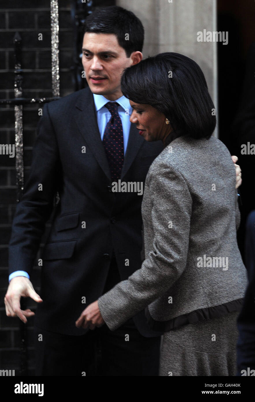 Condoleezza Rice visita il Regno Unito Foto Stock