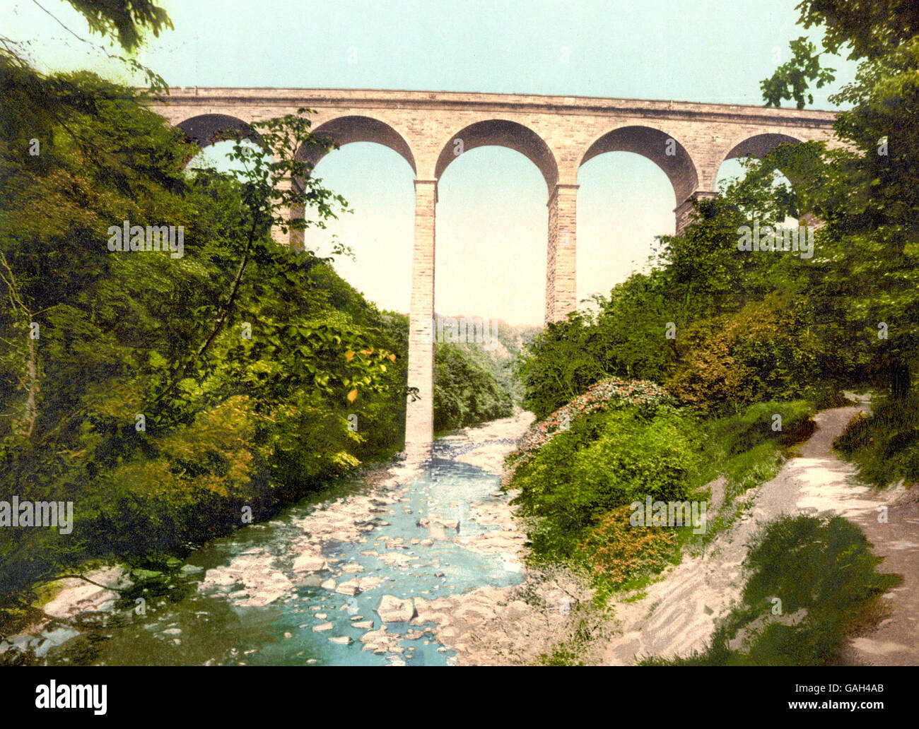 Ponte Templand, Cumnock, Scozia, circa 1900 Foto Stock