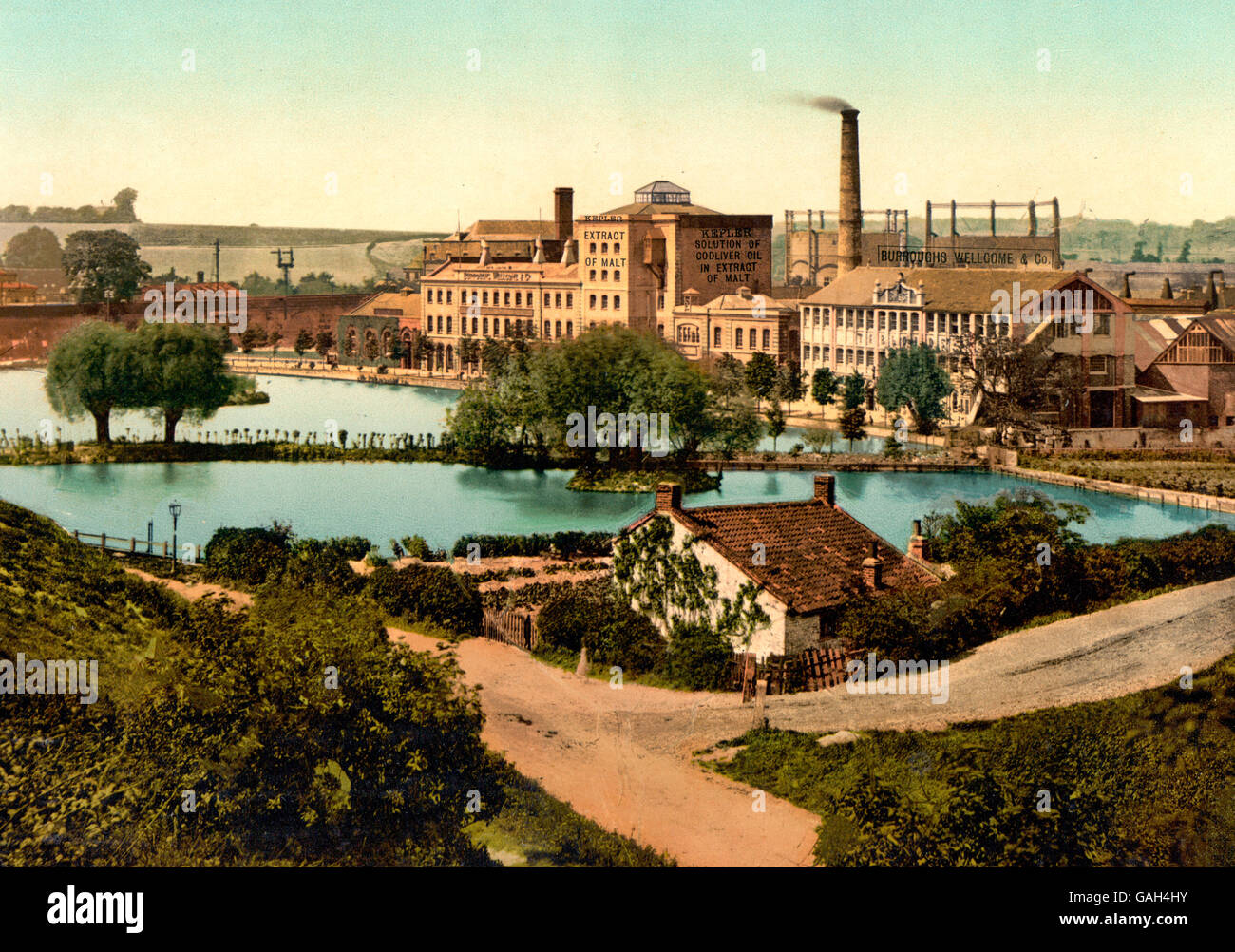 Dartford, i sigg. Burroughs Wellcome, & Co. la fabbrica, Inghilterra, circa 1900 Foto Stock