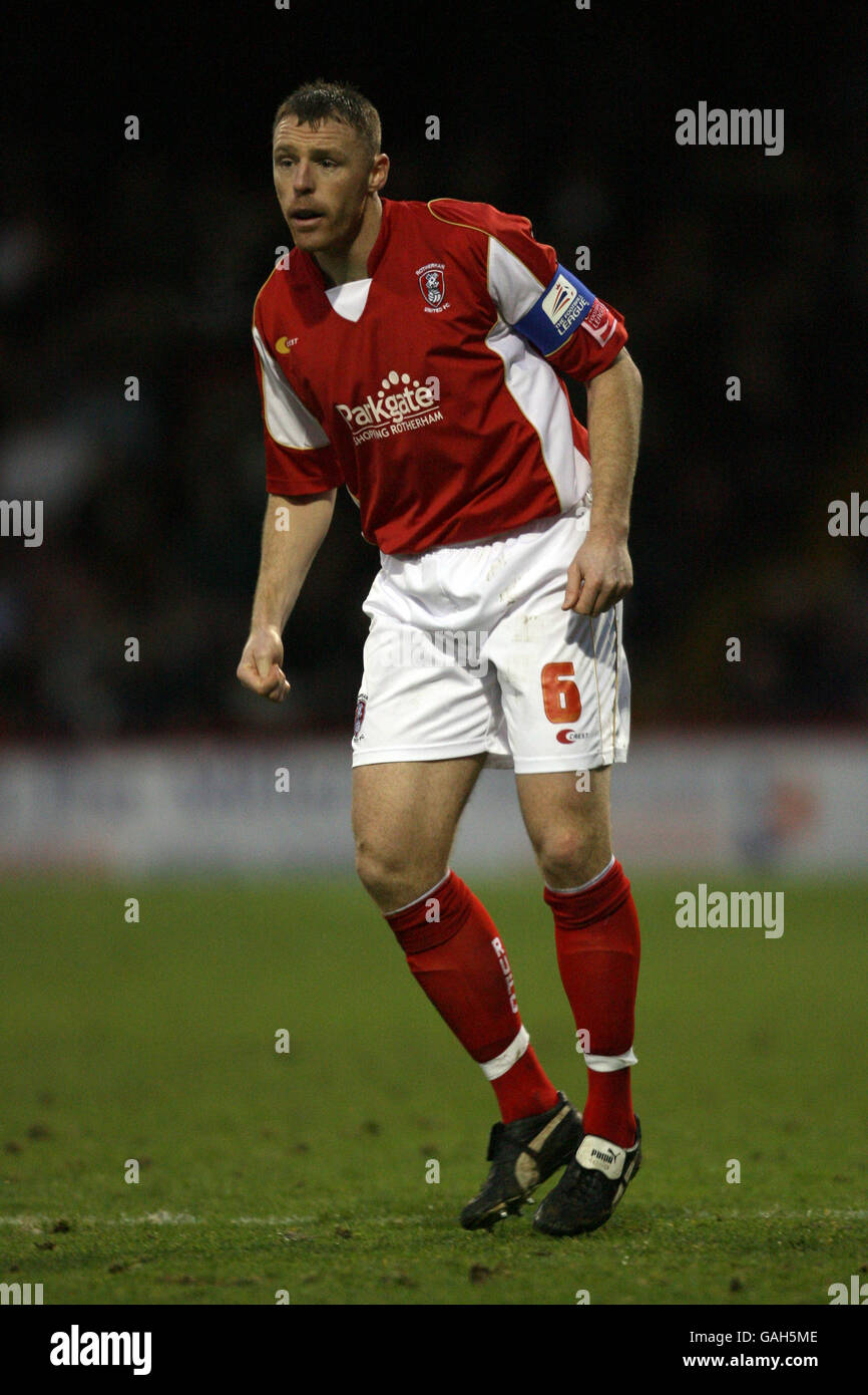 Calcio - Coca-Cola Football League Two - Rotherham United v Wycombe Wanderers - Millmoor Ground. Graham Coughlan, Rotherham Unito Foto Stock