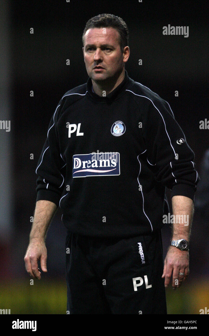 Calcio - Coca-Cola Football League Two - Rotherham United v Wycombe Wanderers - Millmoor Ground. Paul Lambert, responsabile Wycombe Wanderers Foto Stock