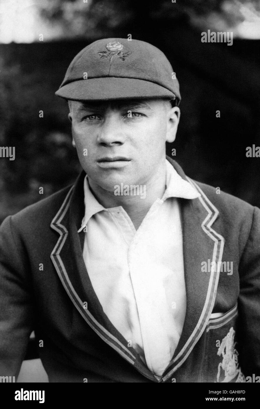 Cricket. George Duckworth, Lancashire Foto Stock