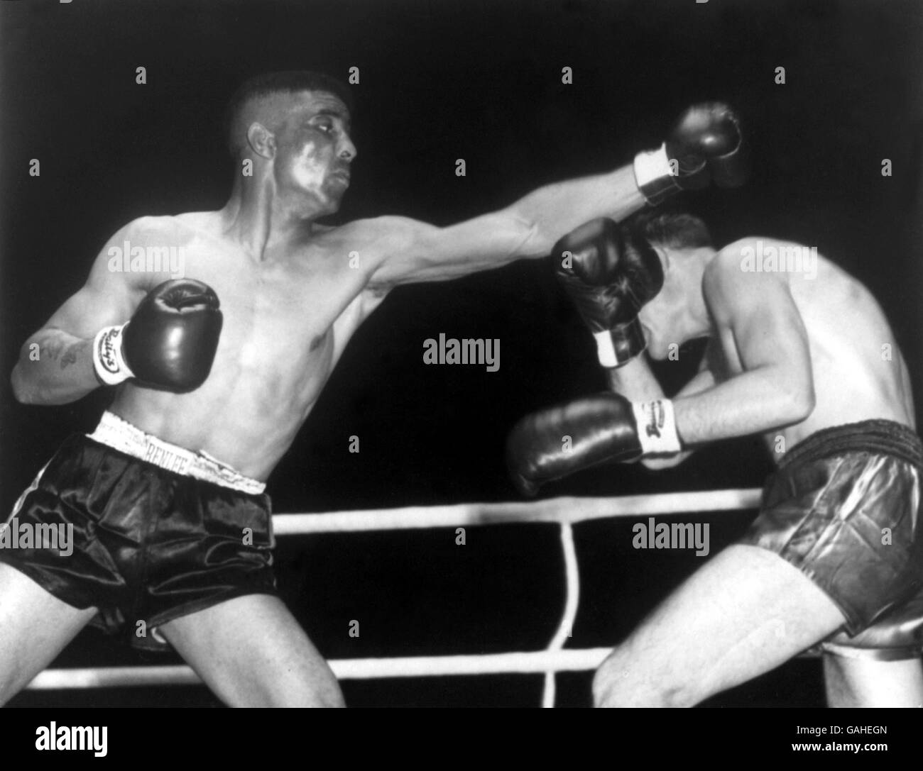 Boxing - europeo Middleweight Championship - Randolph Turpin v Charles Humez Foto Stock