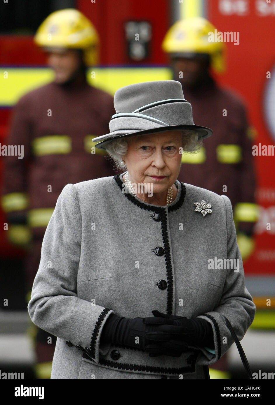 La regina apre la Londra Vigili del fuoco è di nuovo HQ Foto Stock