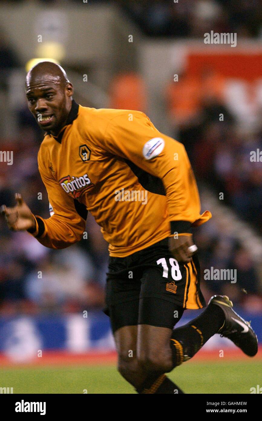 Calcio - Lega nazionale prima Divisione - Stoke City v Wolverhampton Wanderers. George Ndah, Wolverhampton Wanderers Foto Stock