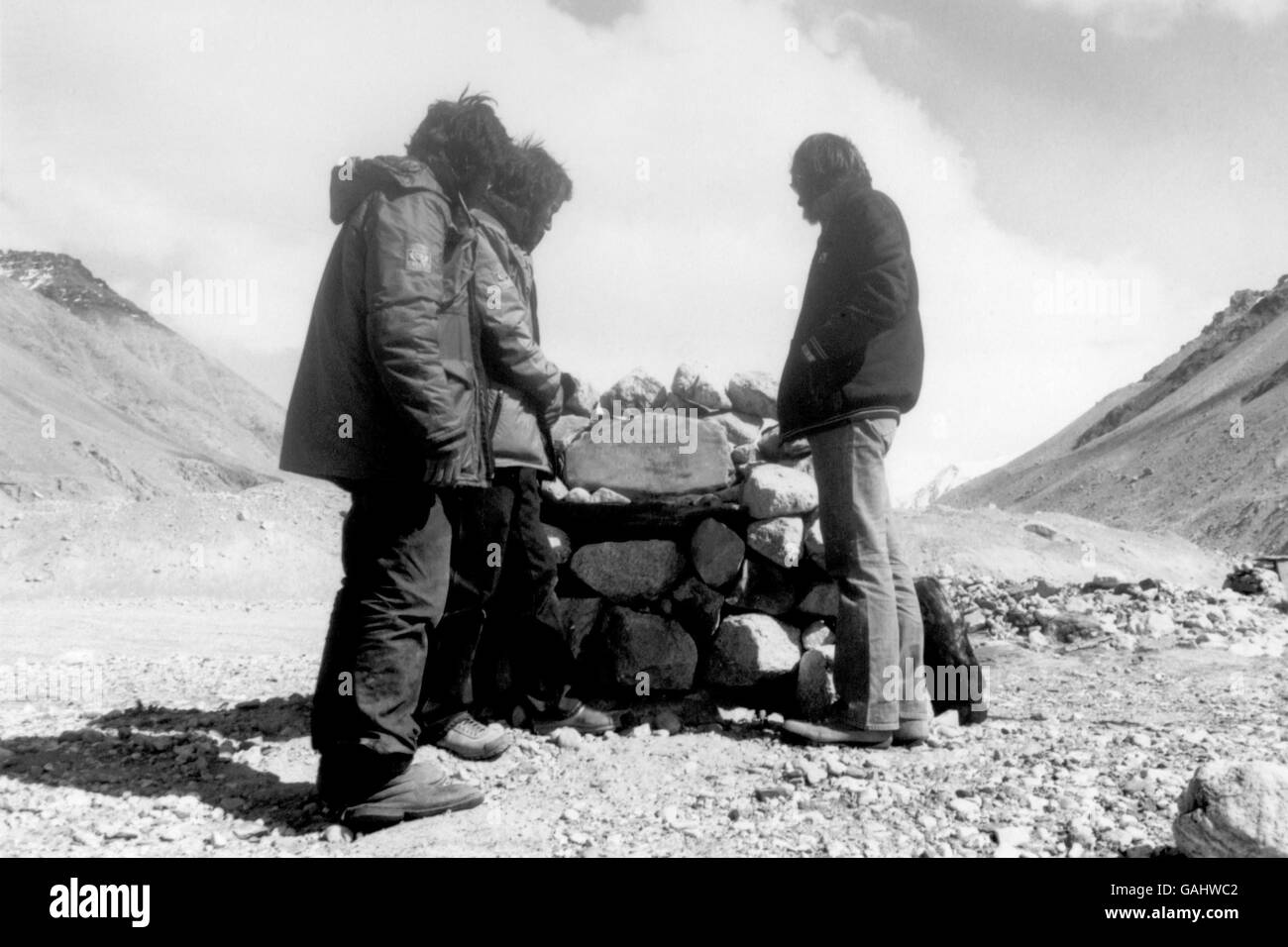 Alpinismo Foto Stock