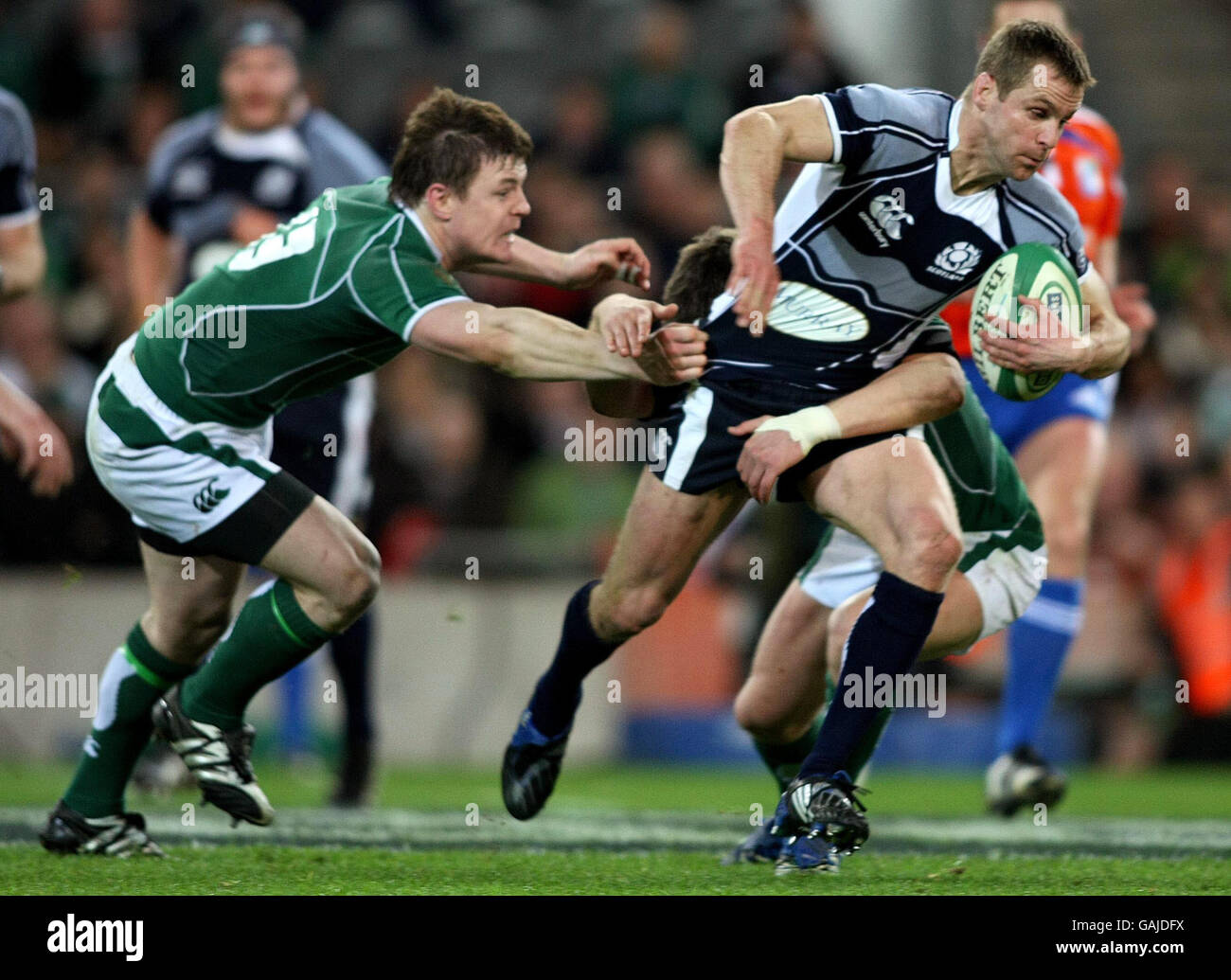 Il Rugby - RBS 6 Nazioni Campionato 2008 - Irlanda v Scozia - Croke Park Foto Stock