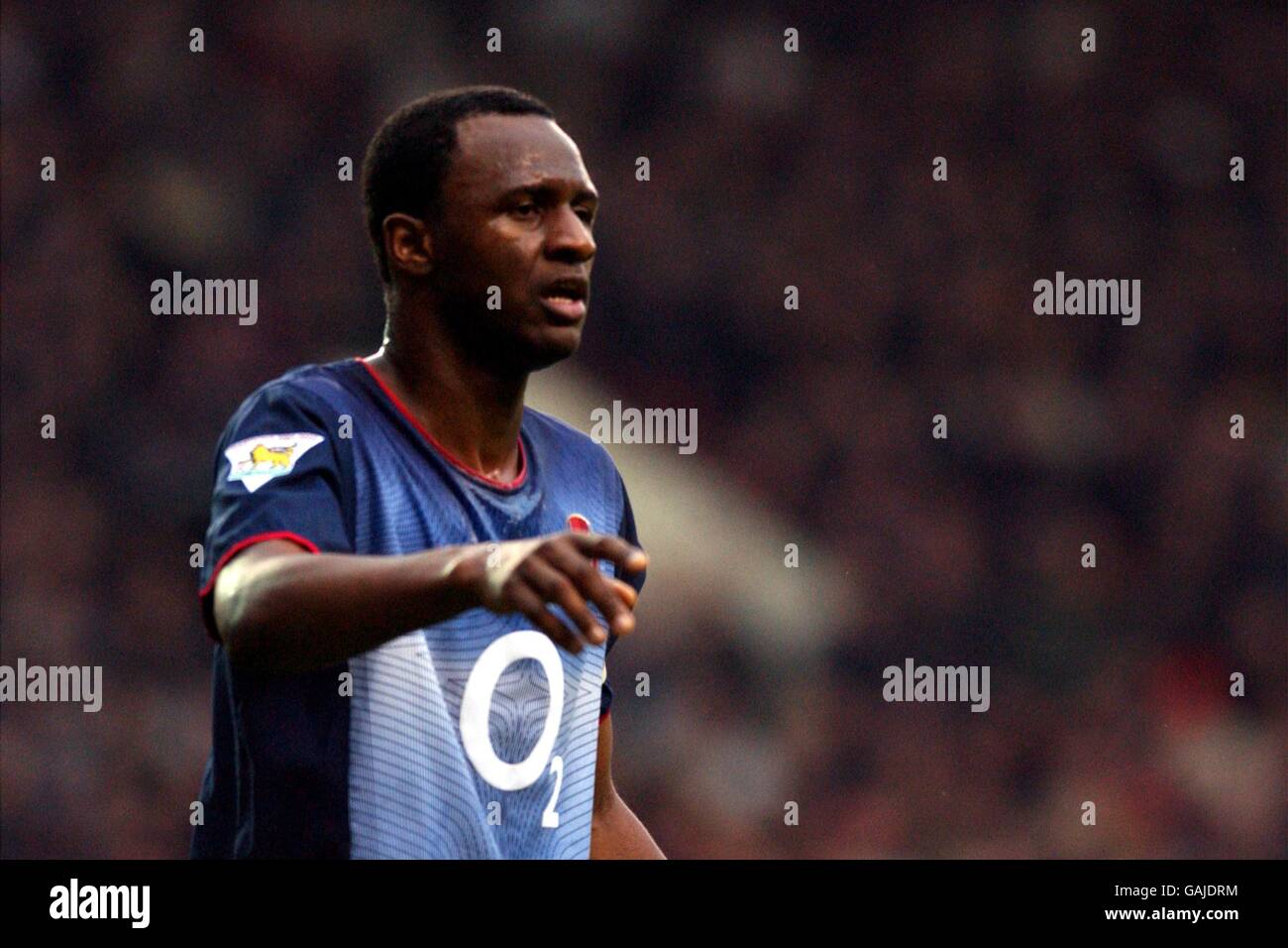 Calcio - fa Barclaycard Premiership - Manchester United / Arsenal. Patrick Vieira, Arsenale Foto Stock