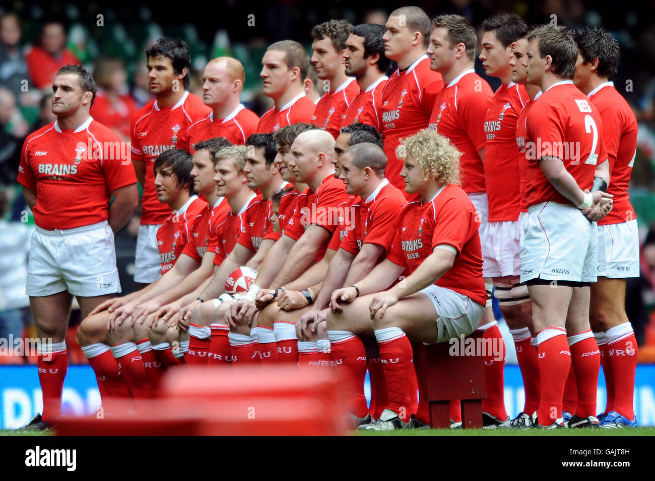 Il Rugby - RBS 6 Nazioni Campionato 2008 - Galles v Italia - Millennium Stadium Foto Stock