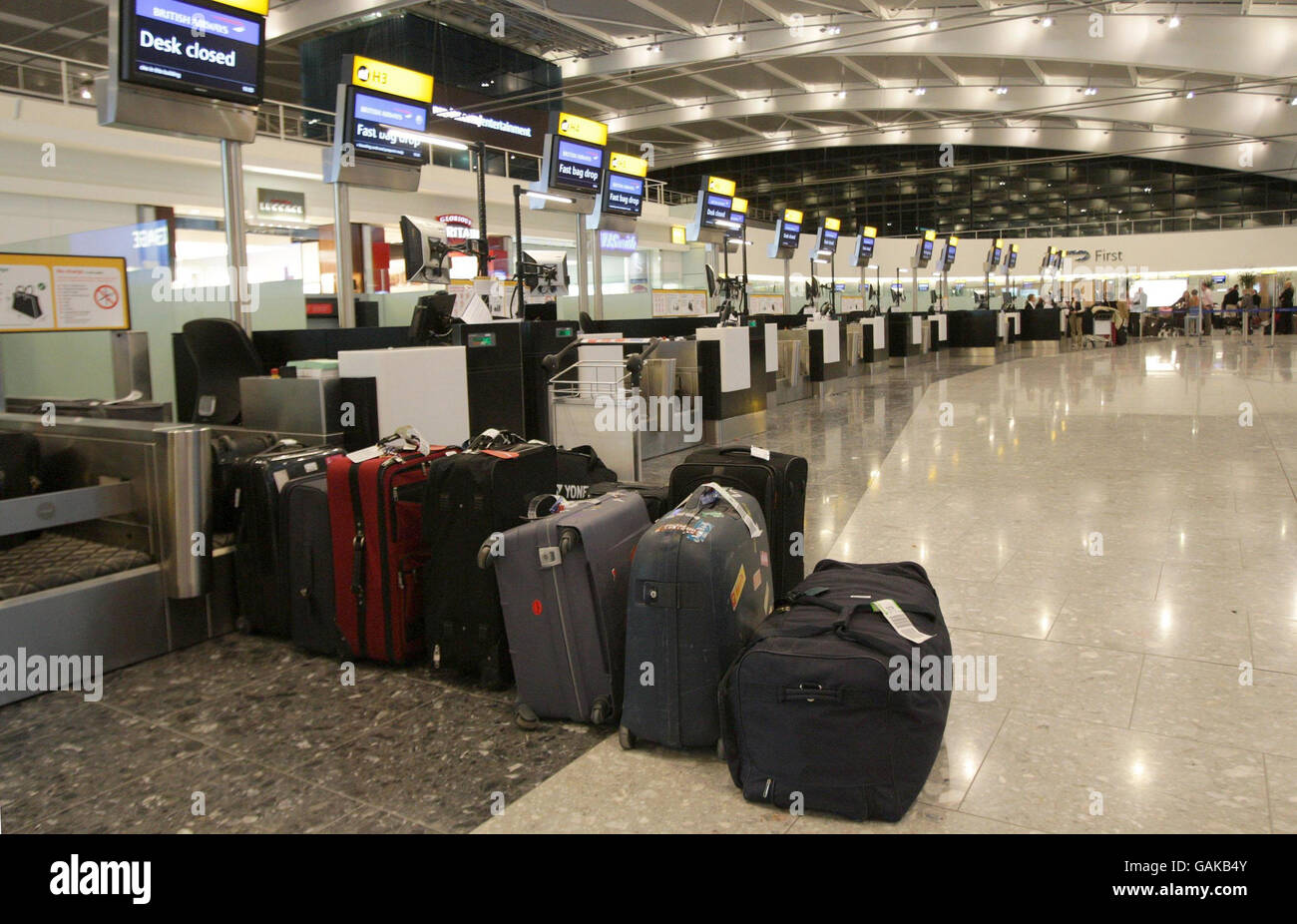 Heathrow Terminal 5 si apre per il business Foto Stock