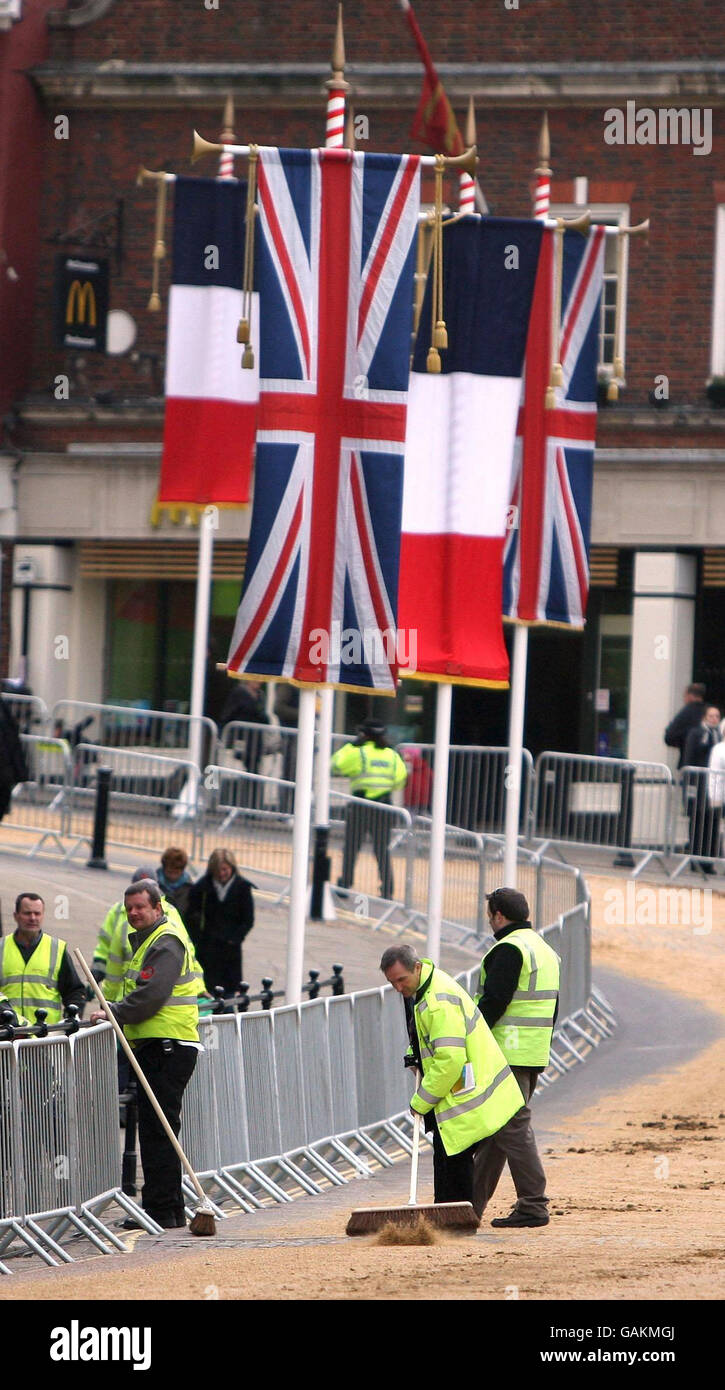 Sarkozy visita di Stato nel Regno Unito Foto Stock