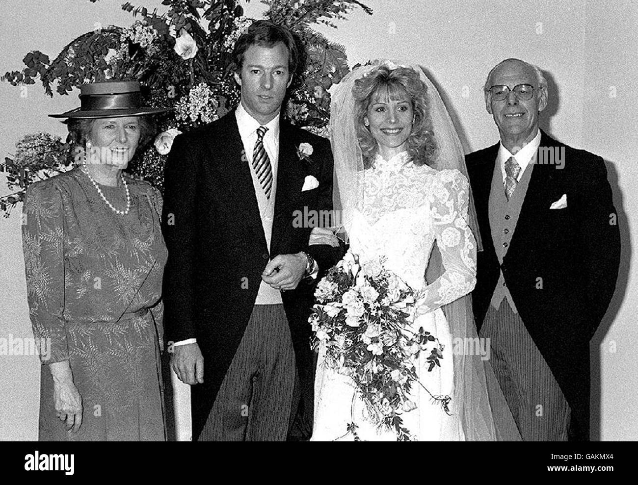 Marco Thatcher remarries Foto Stock
