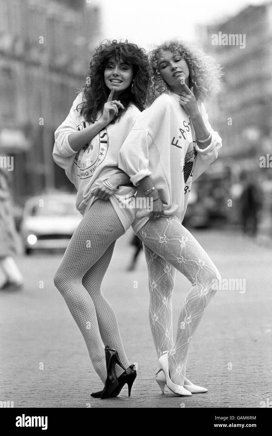 Moda - Gli anni ottanta Foto Stock