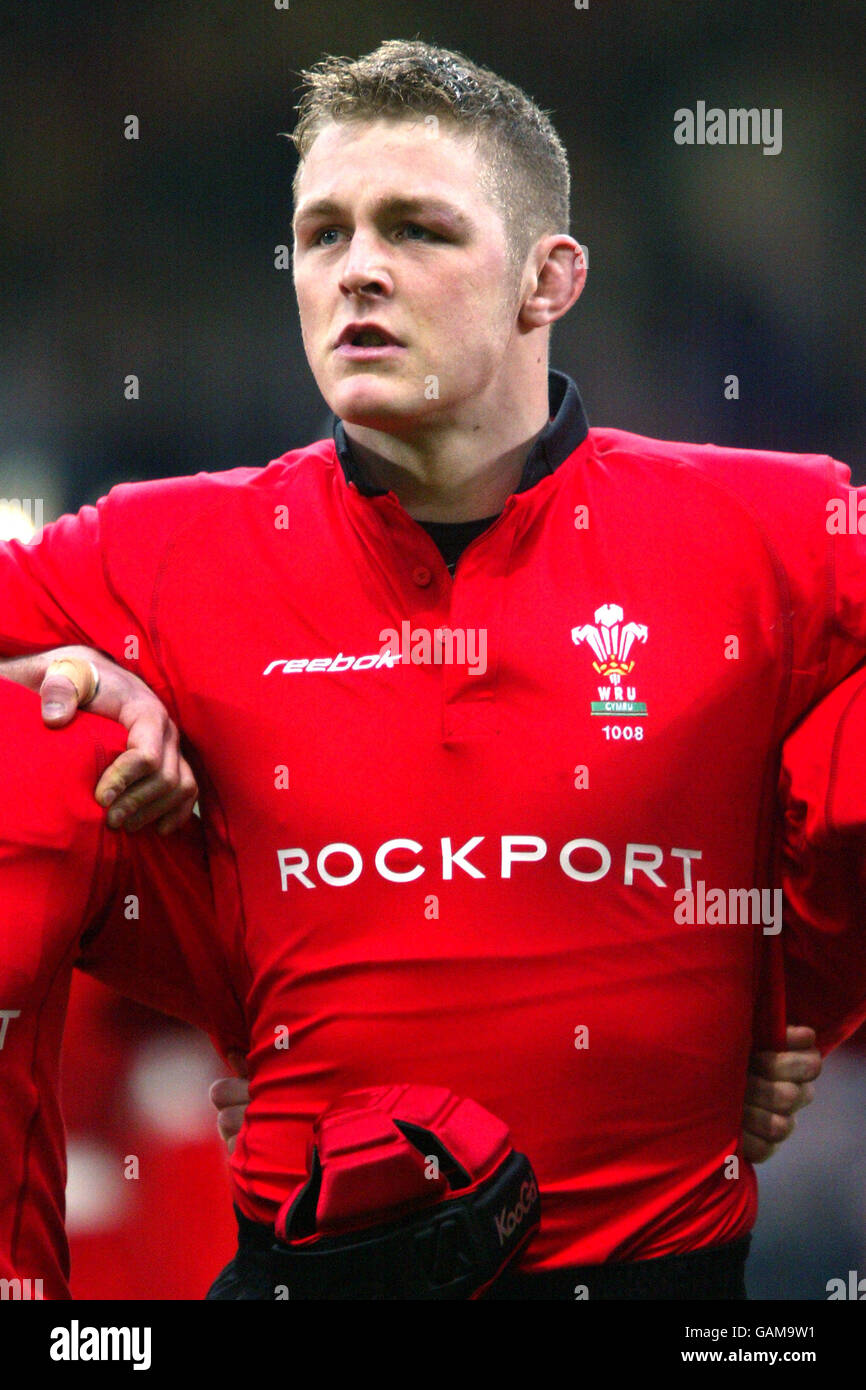 Rugby Union - il campionato RBS Six Nations - Galles / Inghilterra. Dafydd Jones, Galles Foto Stock