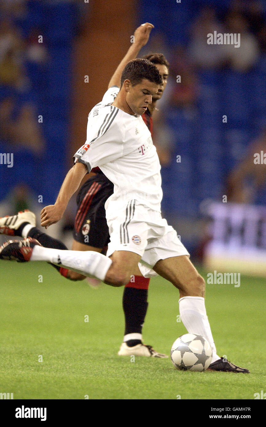 Calcio - Torneo del Centenario del Real Madrid - AC Milan / Bayern Monaco. Il Bayern Munich Michael Ballack spara per il gol Foto Stock