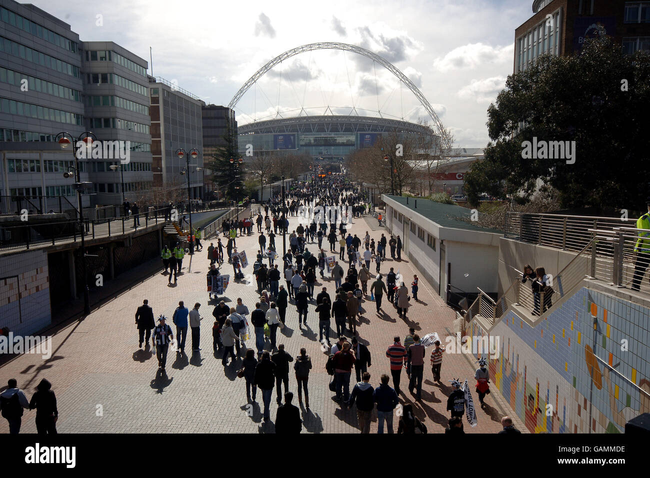 Calcio - Johnstone la vernice Finale Trofeo - Milton Keynes Dons v Grimsby Town - Wembley Stadium Foto Stock