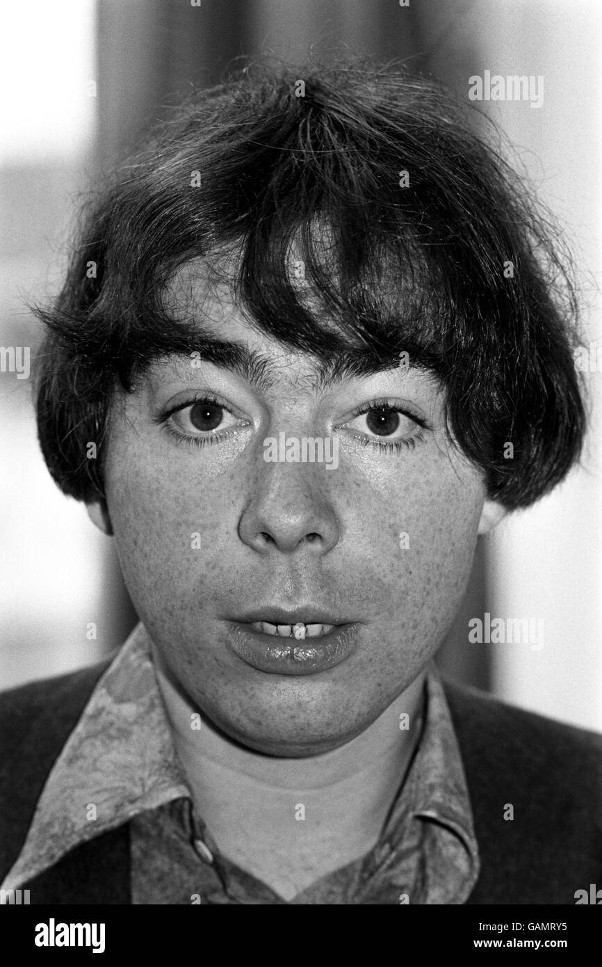 Andrew Lloyd Webber, compositore della musica per le produzioni teatrali di successo evita, Jesus Christ Superstar e Joseph e l'incredibile Dreamcoat Technicolor. Foto Stock