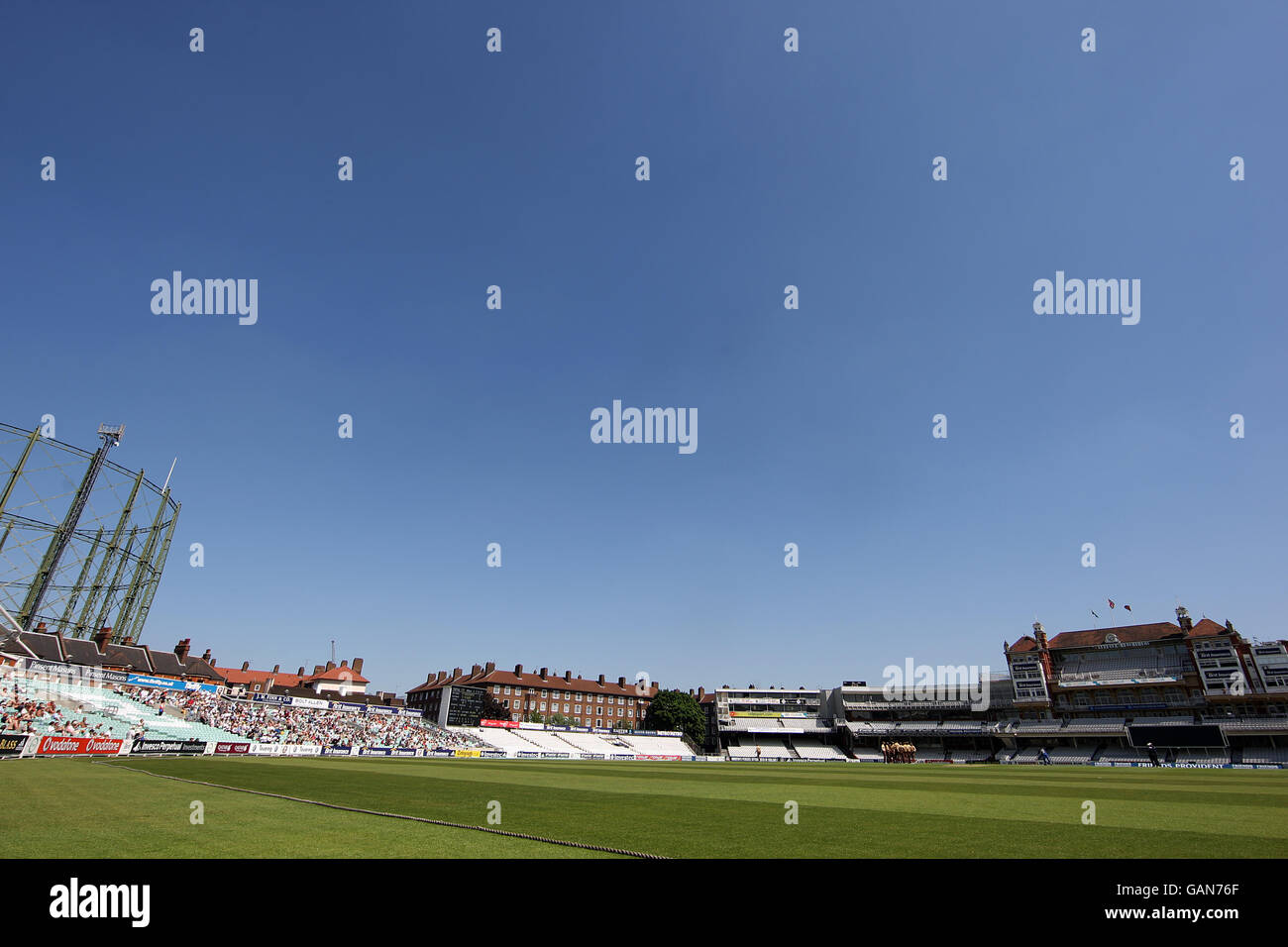 Vista generale del Brit Oval, sede del Surrey County Cricket Club. Foto Stock