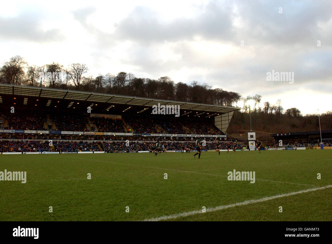 Rugby Union - Zurich Premiership - London Wasps / London Irish. Una vista generale di Adams Park, casa di London Wasps Foto Stock