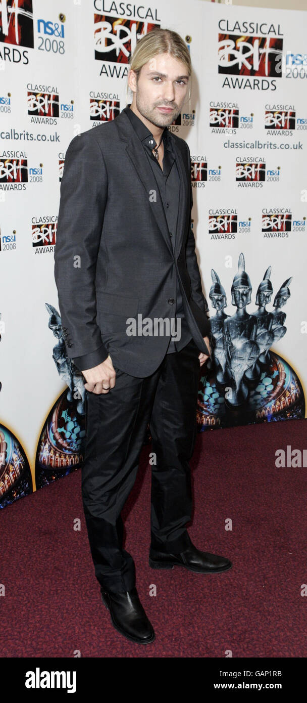 Valeriy Sokolov durante il Classical Brit Awards 2008, tenuto presso la Royal Albert Hall nella parte ovest di Londra. Foto Stock