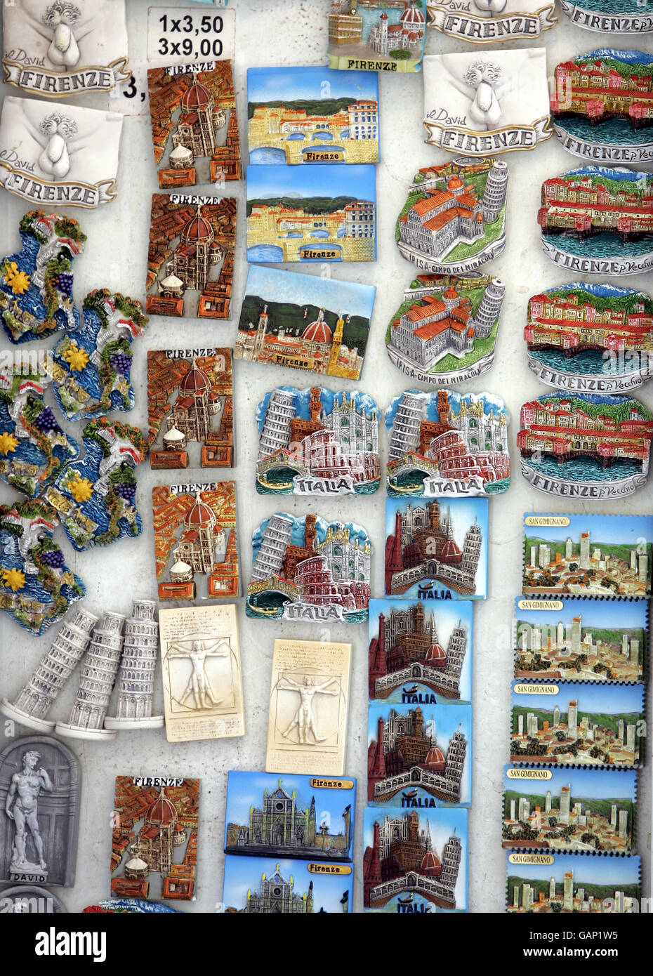 Calamita da frigorifero 3D turistica Firenze Italia souvenir