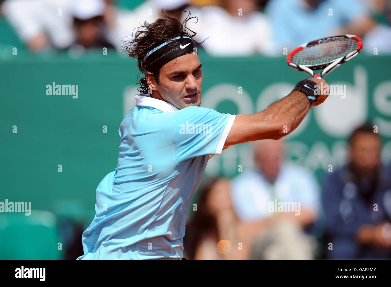 Tennis - ATP Masters Series - Monte Carlo -. Roger Federer in Svizzera contro David Nalbandian argentino Foto Stock