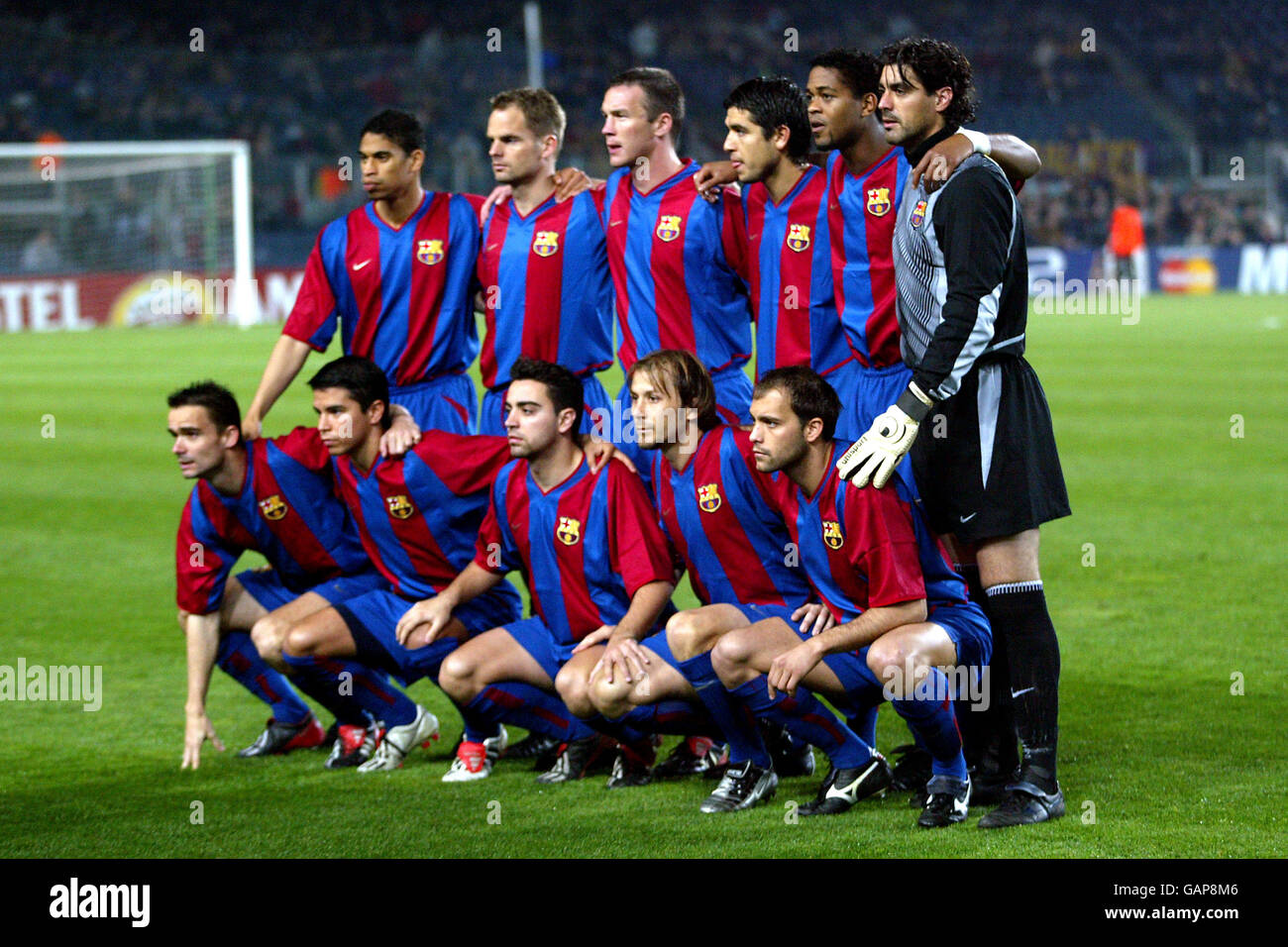 Calcio - UEFA Champions League - Gruppo A - Barcellona v Bayer Leverkusen. Gruppo di squadra di Barcellona Foto Stock