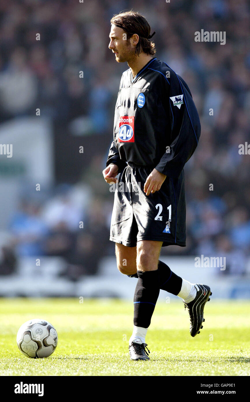 Calcio - fa Barclaycard Premiership - Manchester City / Birmingham City. Christophe Dugarry, Birmingham City Foto Stock