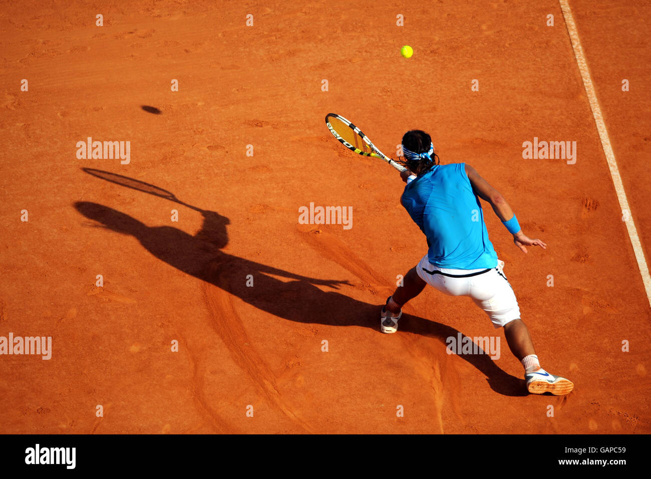 Tennis - ATP Masters Series - Monte Carlo -. Rafael Nadal in Spagna contro David Ferrer Foto Stock