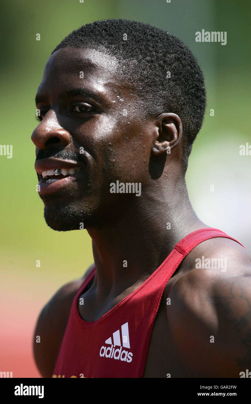 Atletica - British League - Premiership Meeting - Alexander Stadium. Atleta Dwain Chambers durante la British League, riunione di Premiership all'Alexander Stadium, Birmingham. Foto Stock