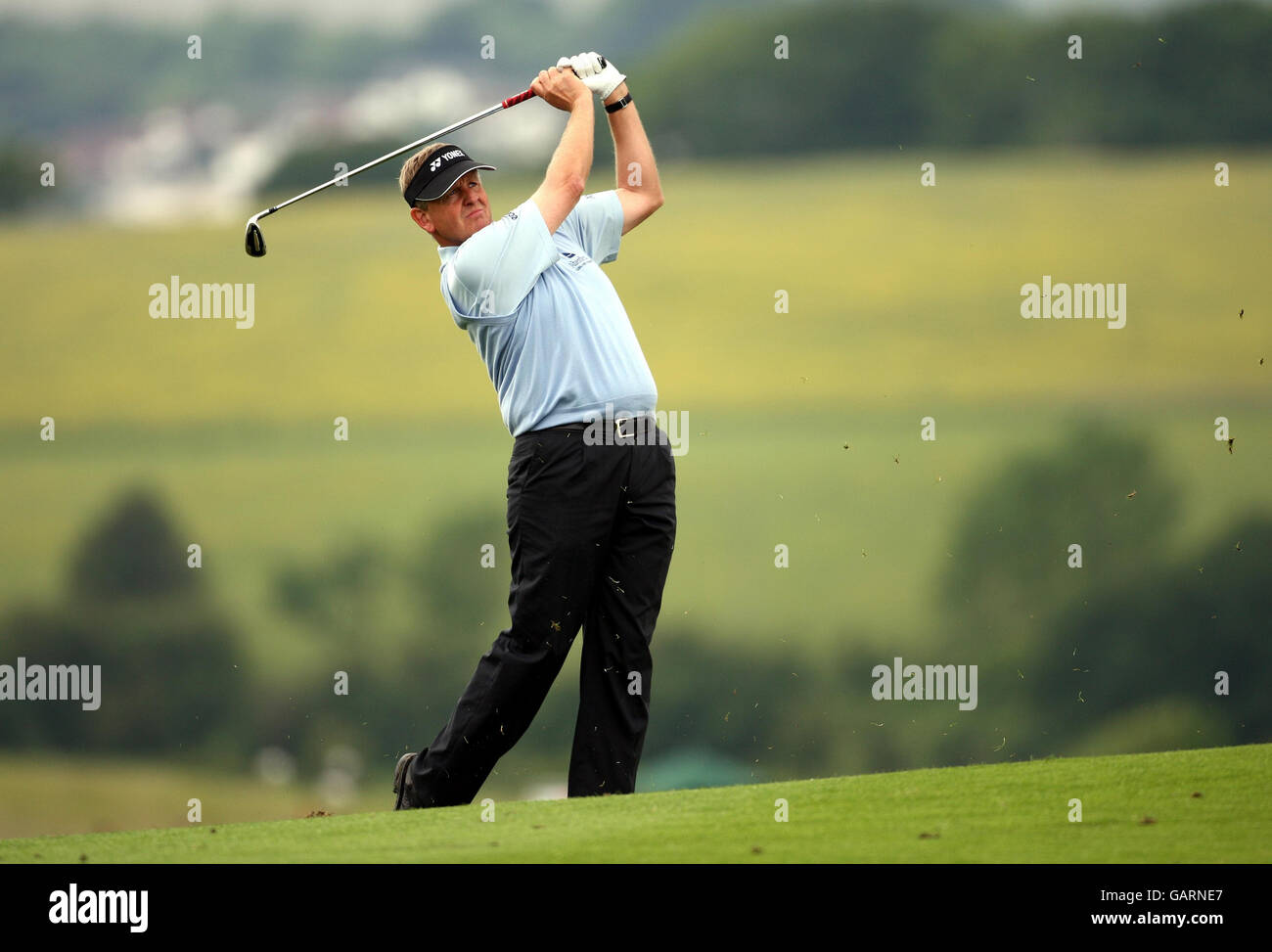 Golf - The Celtic Manor Wales Open 2008 - Round Two - The Celtic Manor Resort. Scotland's Colin Montgomerie durante il secondo round del 2008 Celtic Manor Wales Open al Celtic Manor Resort di Newport. Foto Stock