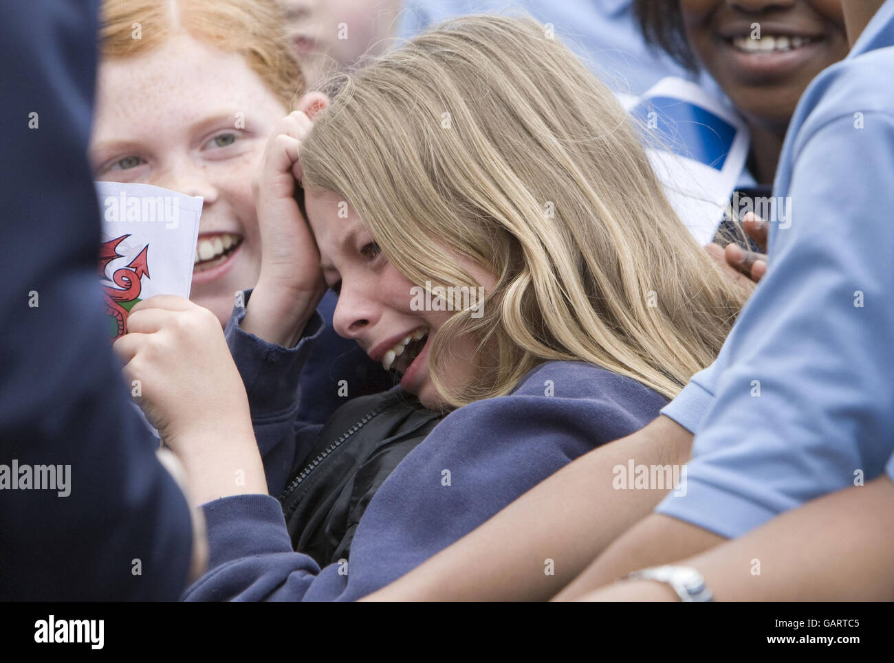 Il principe Harry visite Cardiff Foto Stock