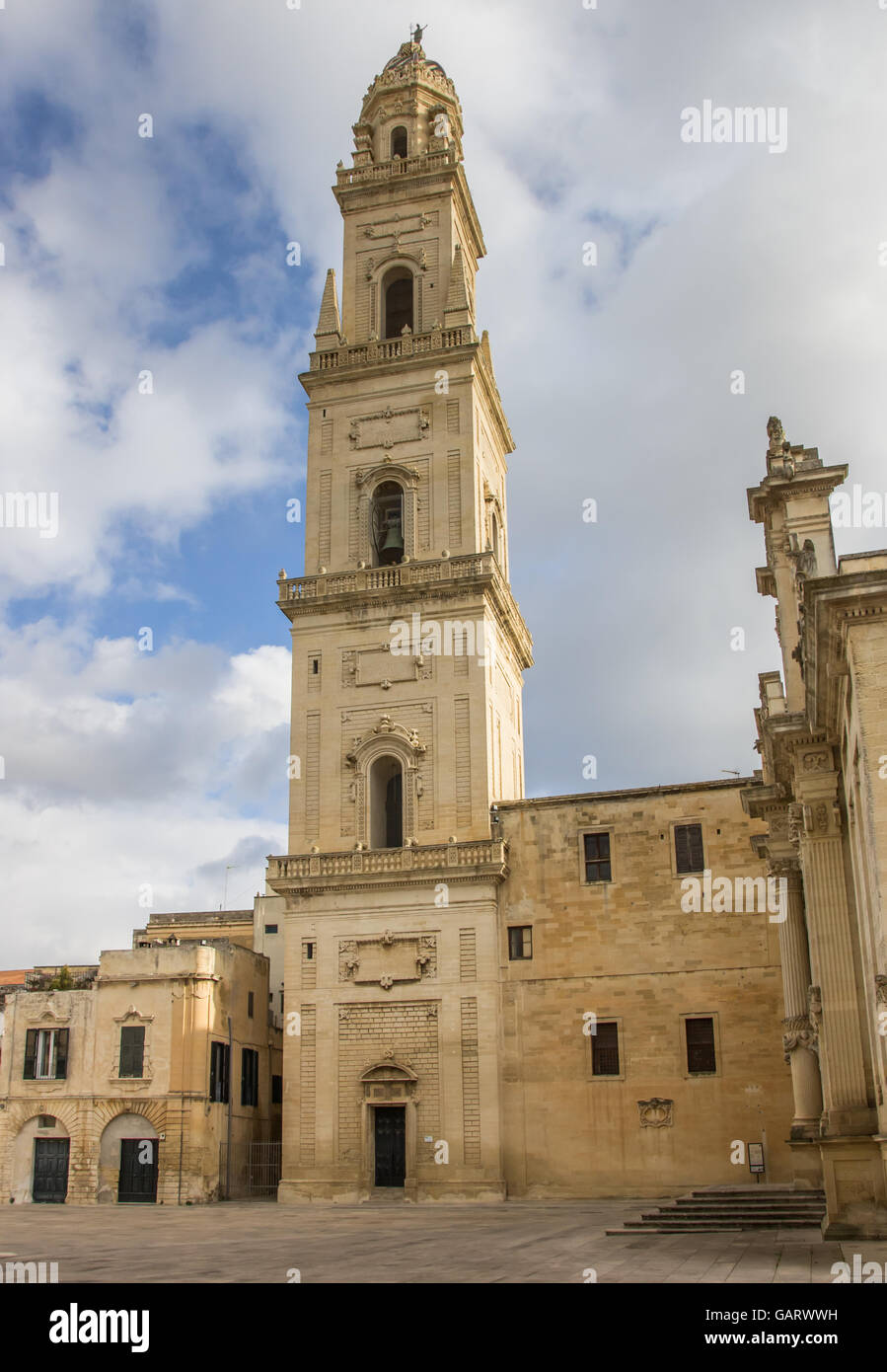 Campanile del Duomo di Lecce, Italia Foto Stock