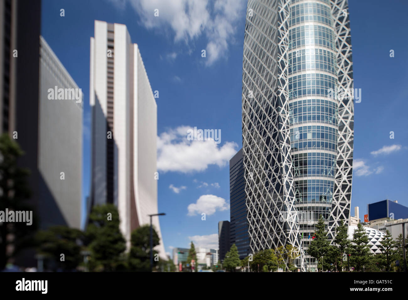 Tokyo quartiere di Shinjuku edifici e grattacieli, Giappone Foto Stock