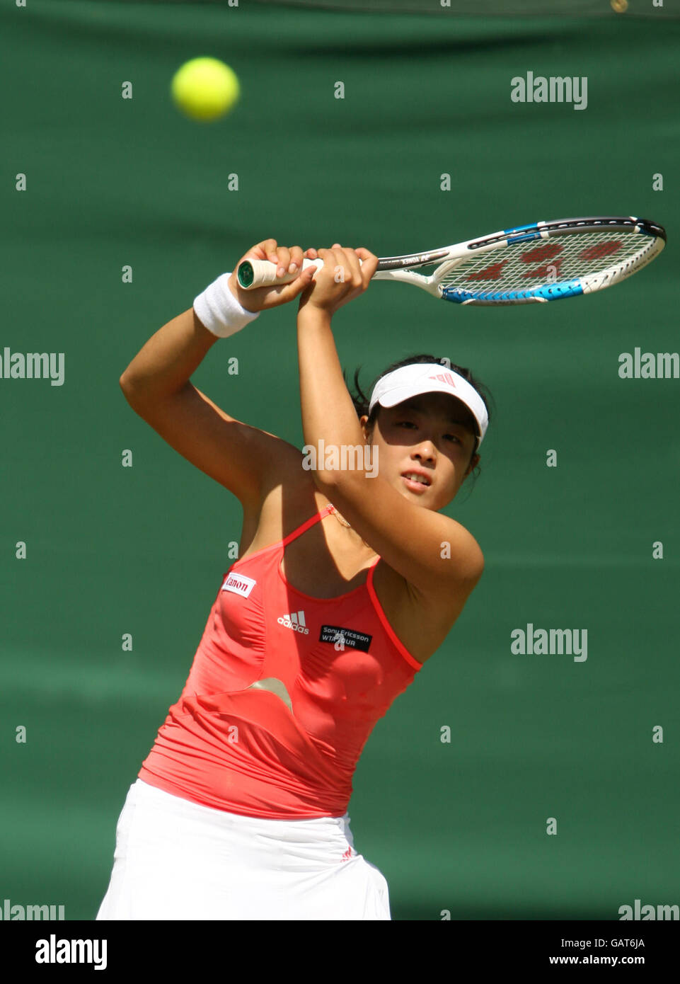 Tennis - il DFS Classic 2008 - Edgbaston Priory Club. Ayumi Morita in azione contro Sorana Cirstea Foto Stock