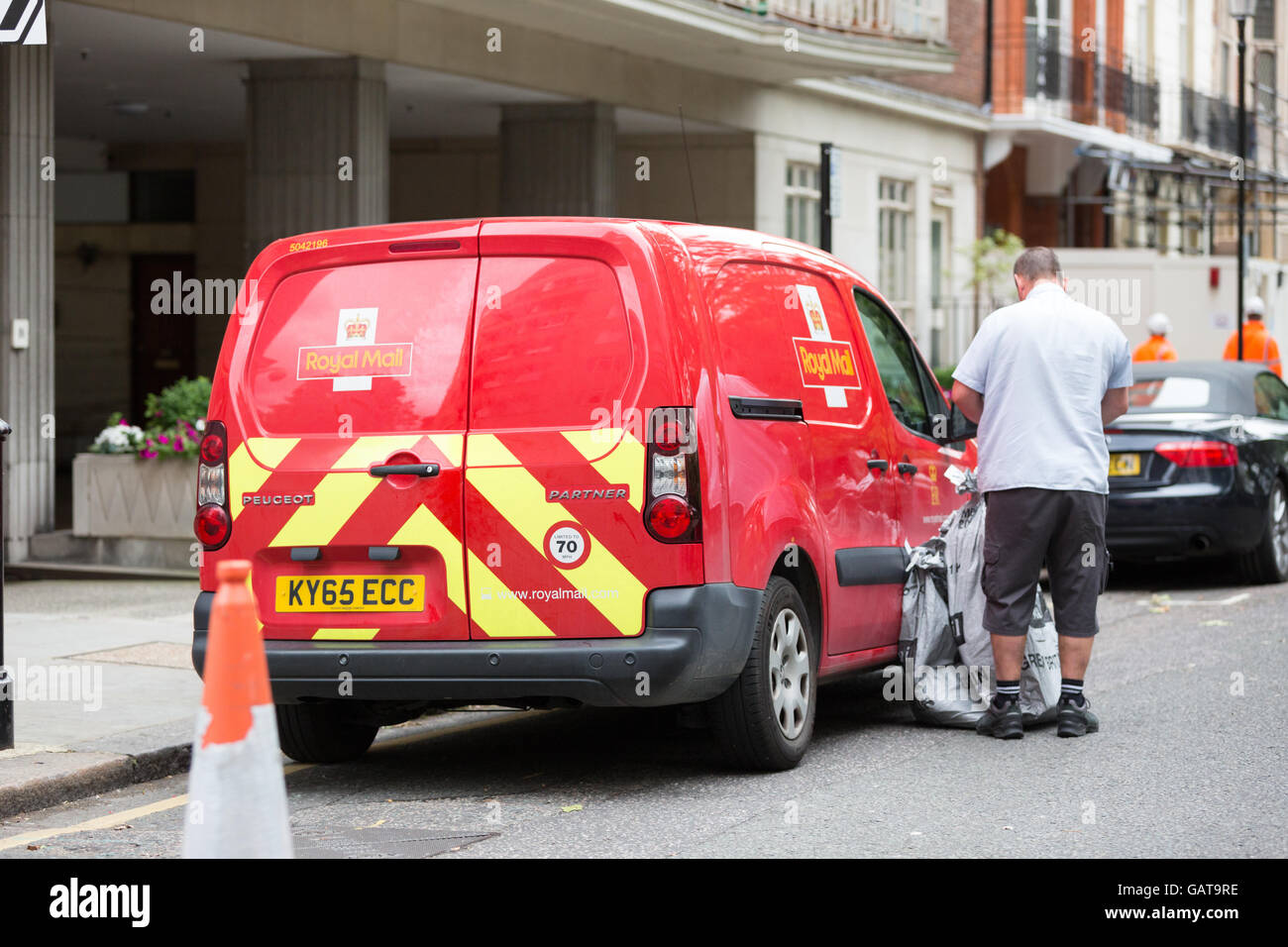 A Royal Mail delivery van Foto Stock