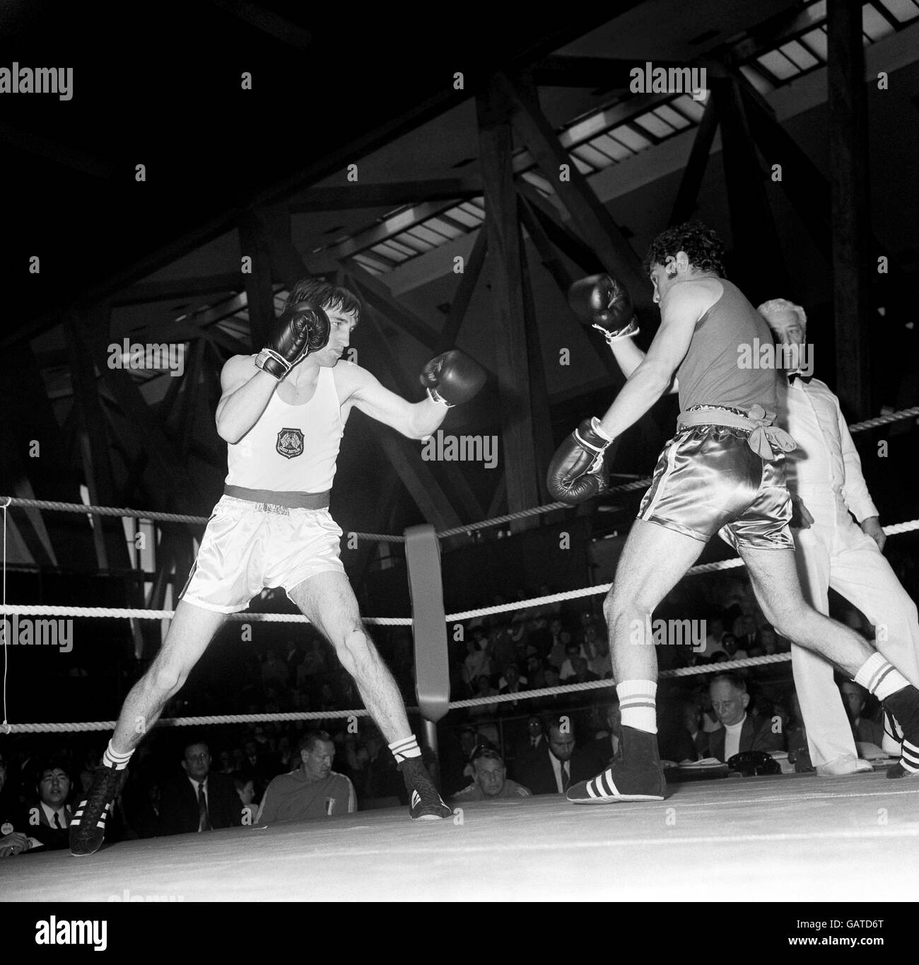 Pugilato - Giochi Olimpici di Monaco 1972. George Turpin, medaglia olimpica di bronzo ai pesi bantamweight. Foto Stock