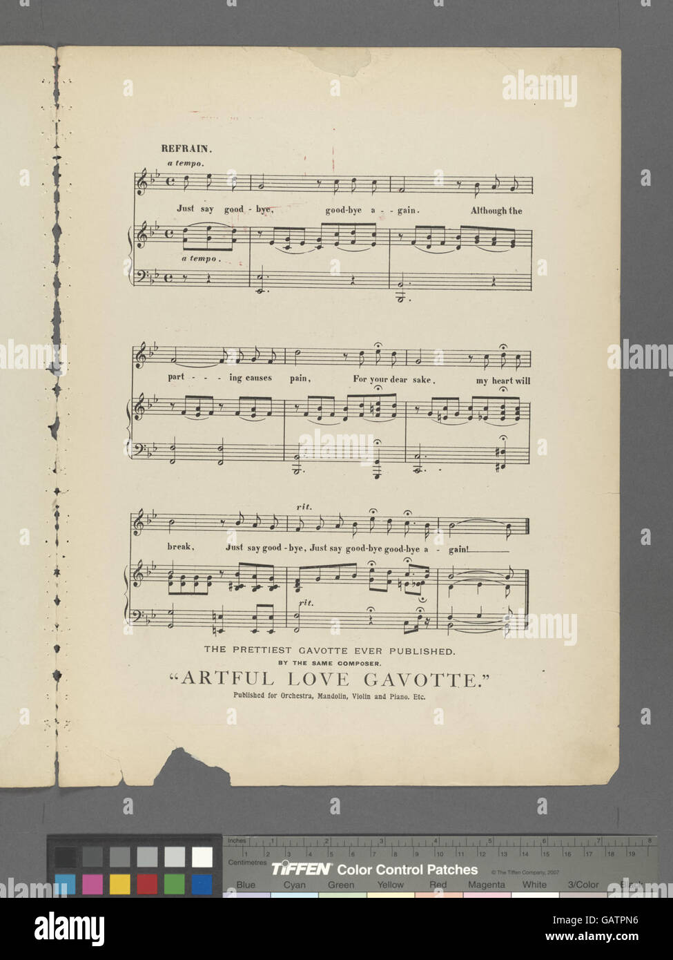 "Just say Goodbye Again" si riferisce probabilmente a un sentimento di addio, focalizzato sulle emozioni legate a ripetuti saluti o alla fine di una relazione. Foto Stock