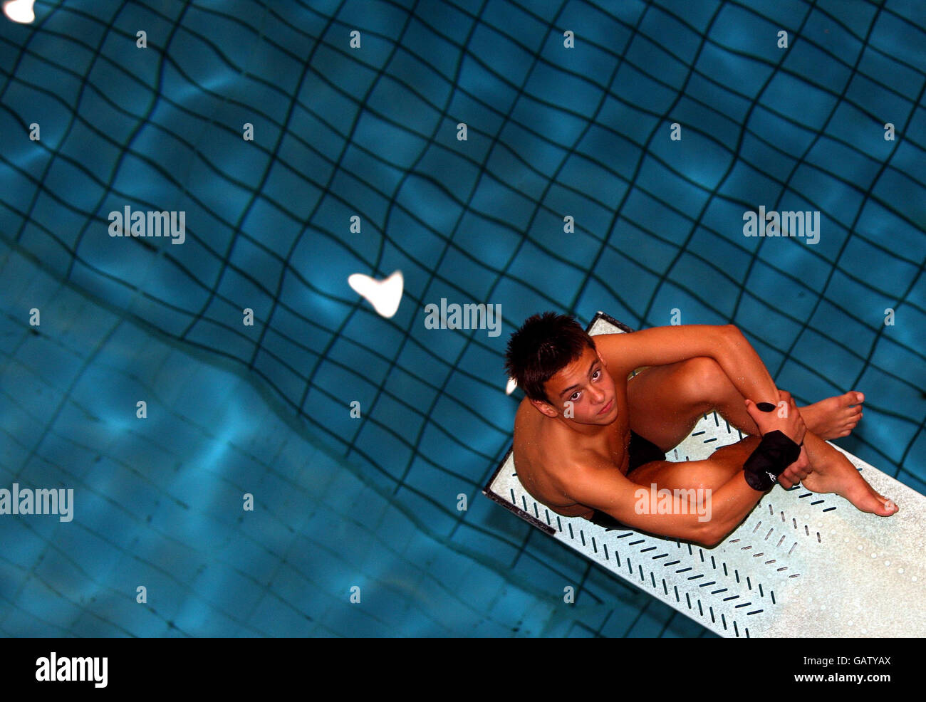 Olympics - Diving - Tom Daley Press Day - Central Park Pools. Subacqueo Tom Daley durante la Giornata della Stampa presso il Central Park Pools, Plymouth. Foto Stock