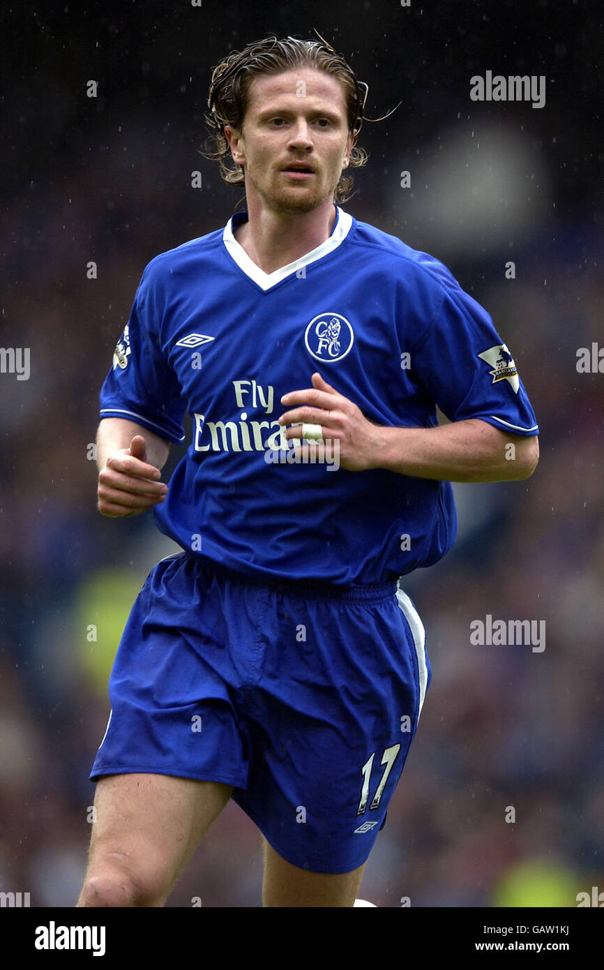 Calcio - fa Barclaycard Premiership - Chelsea v Liverpool. Emmanuel Petit, Chelsea Foto Stock