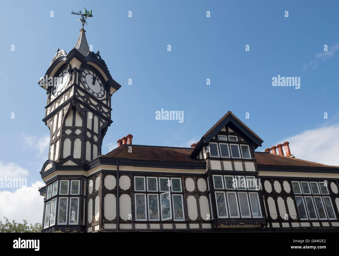 Torre dell Orologio nella strada del castello, Southsea, Portsmouth, Hampshire, Regno Unito. Foto Stock