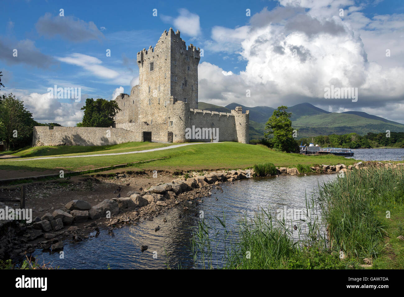 Ross Castle - Killarney - Repubblica di Irlanda Foto Stock