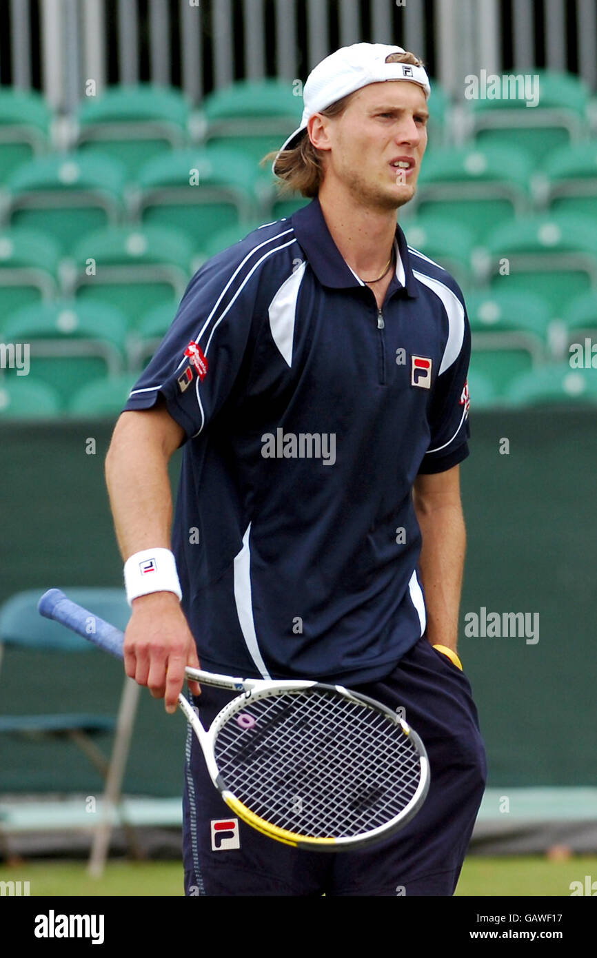 Andreas Seppi in azione contro Eduardo Schwank argentino Foto Stock